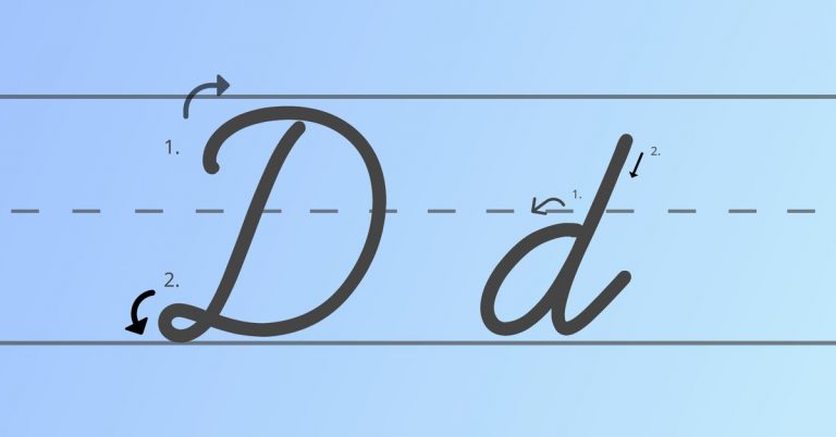 Cursive D: Learn to Write the Cursive Letter D - My Cursive