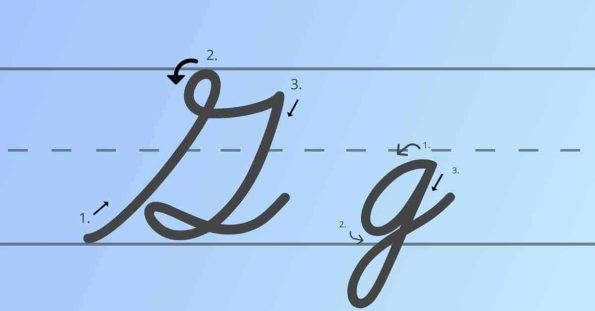 Cursive G: Full Tutorial and Worksheet