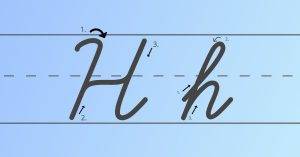 Cursive H: Full Tutorial and Worksheet