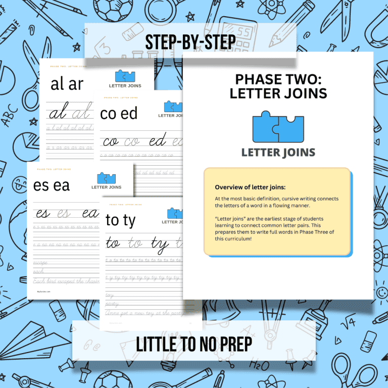 Cursive Curriculum [for Classroom and Homeschool Use!]