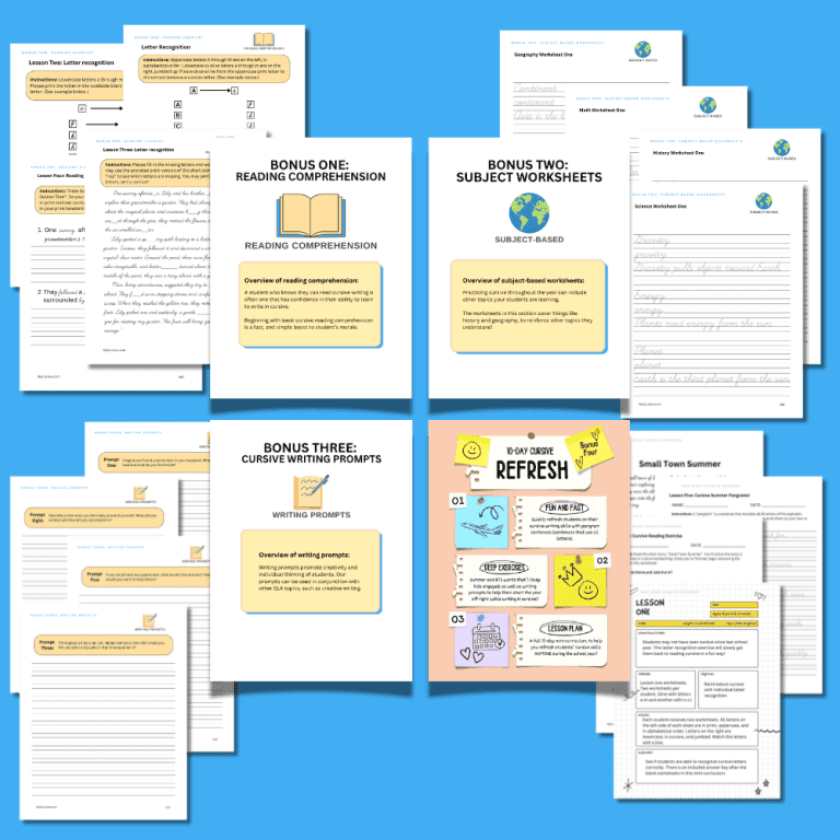 Cursive Curriculum [for Classroom and Homeschool Use!]