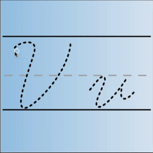 Cursive V Full Tutorial And Worksheet