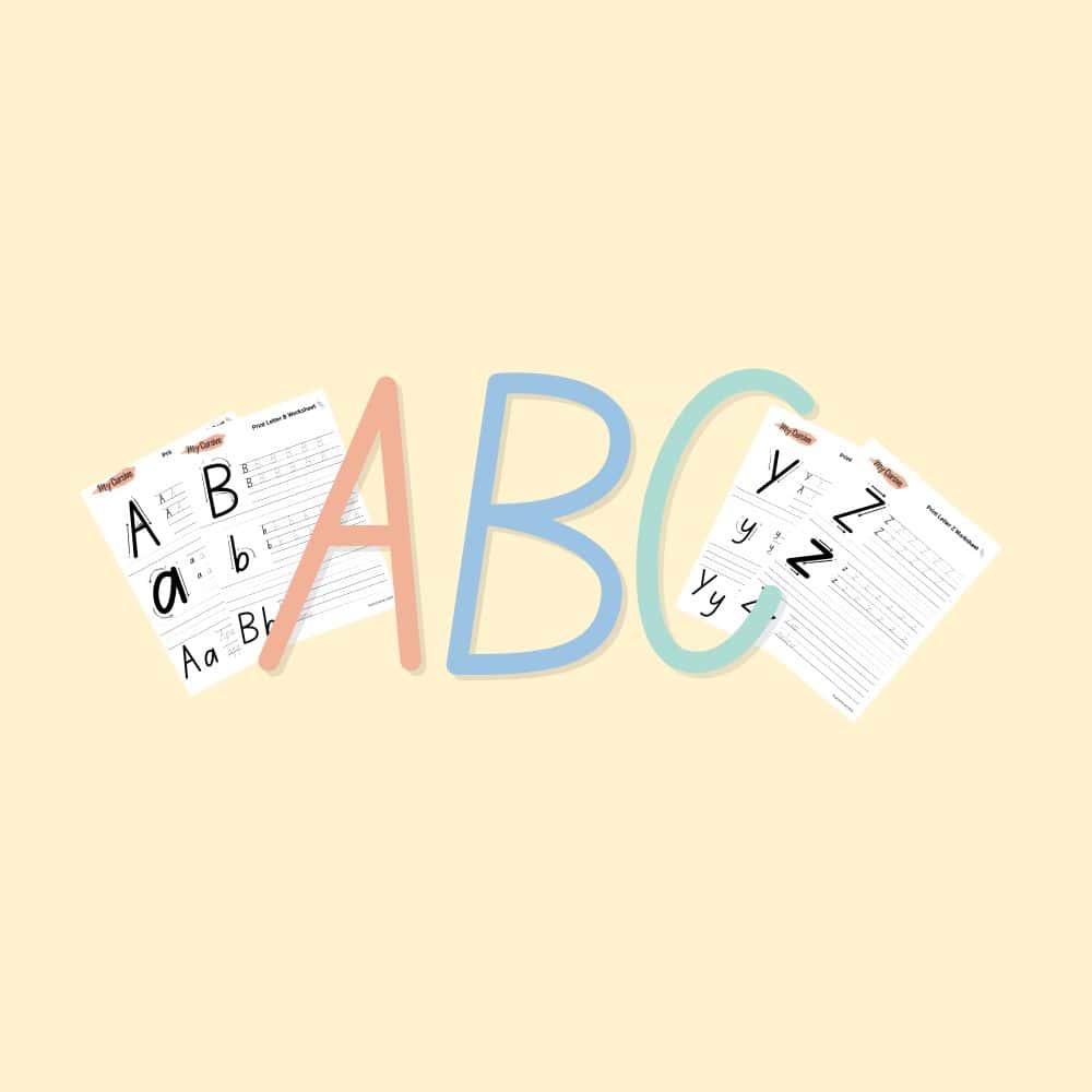 The image for our Alphabet tracing tutorials in our Handwriting Hub