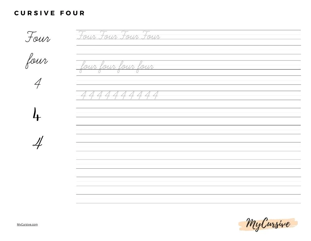 cursive 4