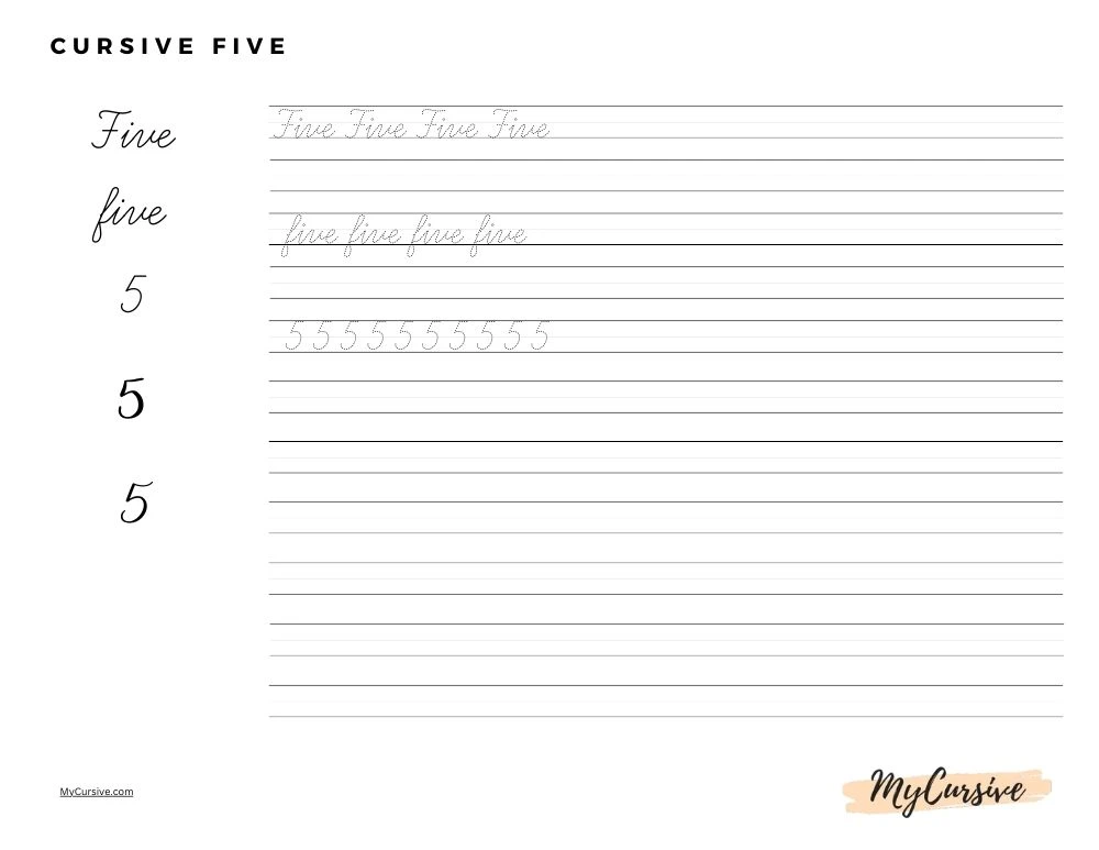 cursive 5
